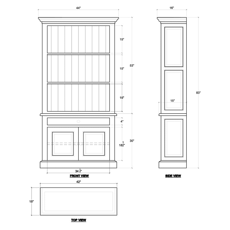Edwardian Bookcase