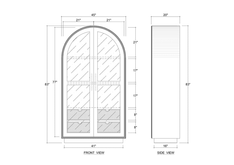 Vannes Display Cabinet
