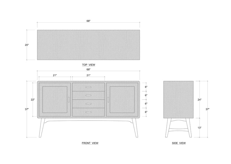 Pierre Mid Century Buffet