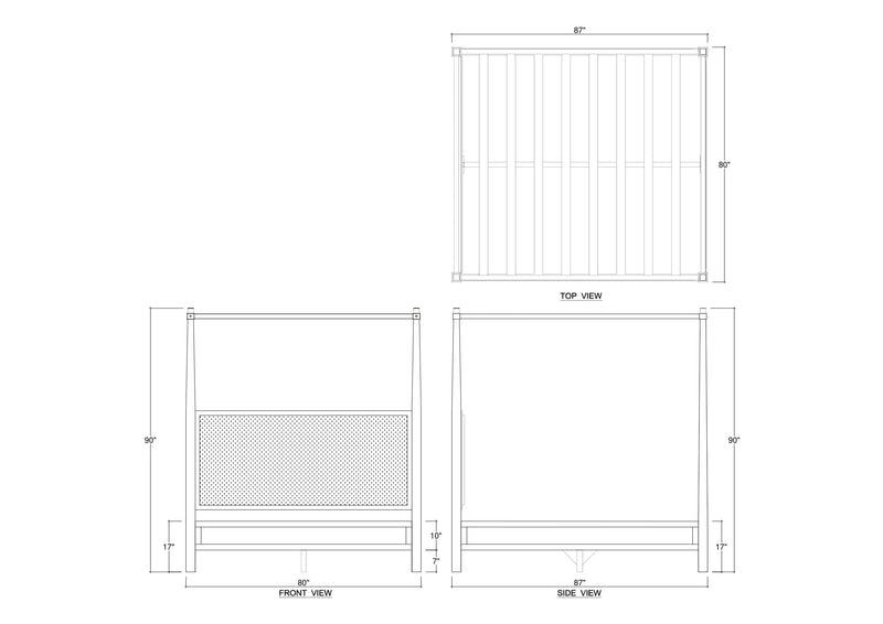 Luna Canopy King Bed