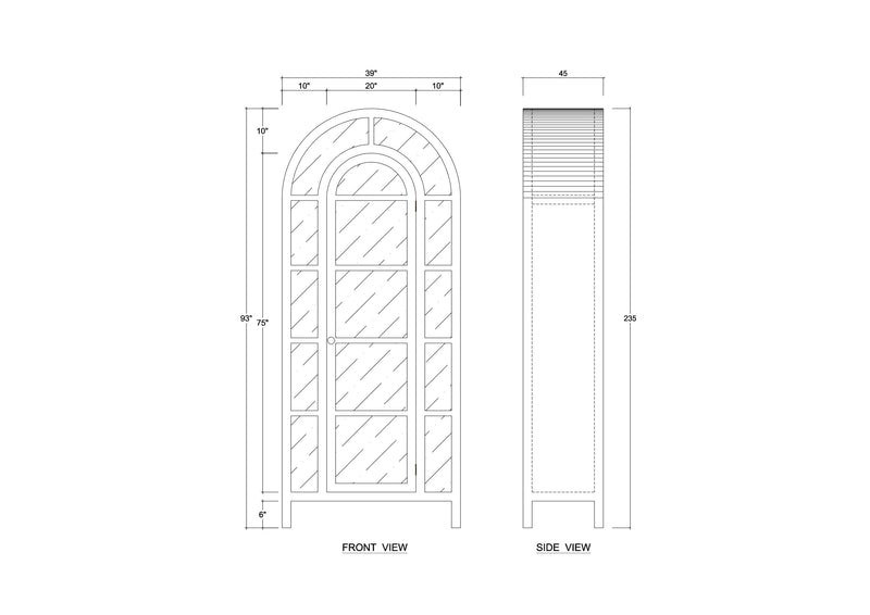 Vannes Display Cabinet