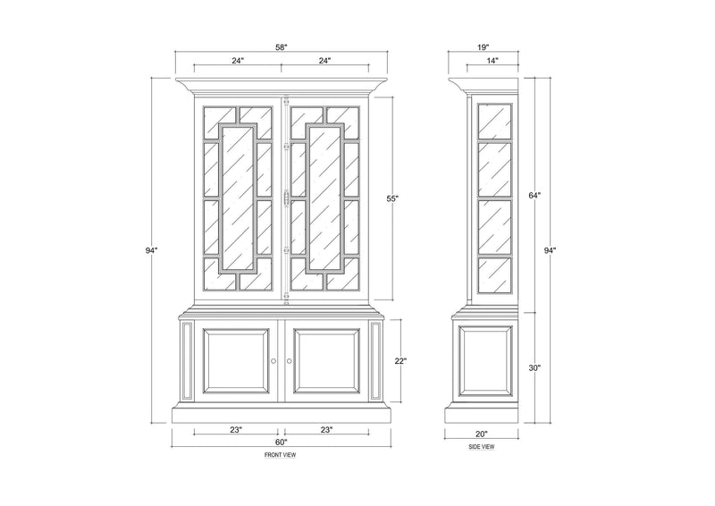 Bruges Display Cabinet