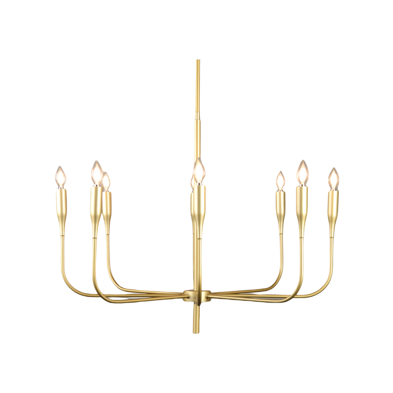 Bronte Gold 8 Light Chandelier