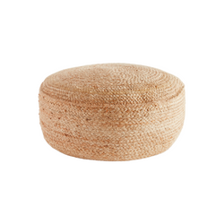 Jute Round Pouf