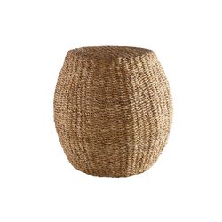 Seagrass Hourglass Pouf