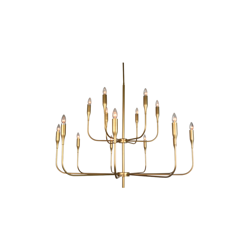Bronte Gold 15 Light Chandelier