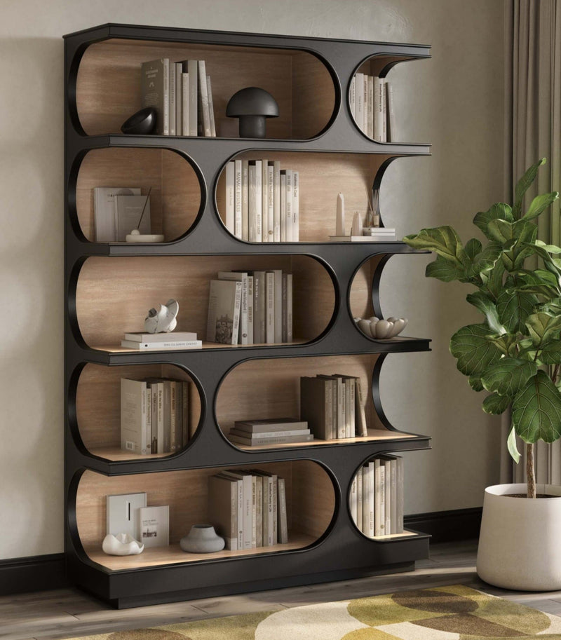 Vannes Crescent Bookcase