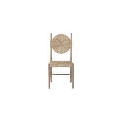 Wide Woven Dining Chair