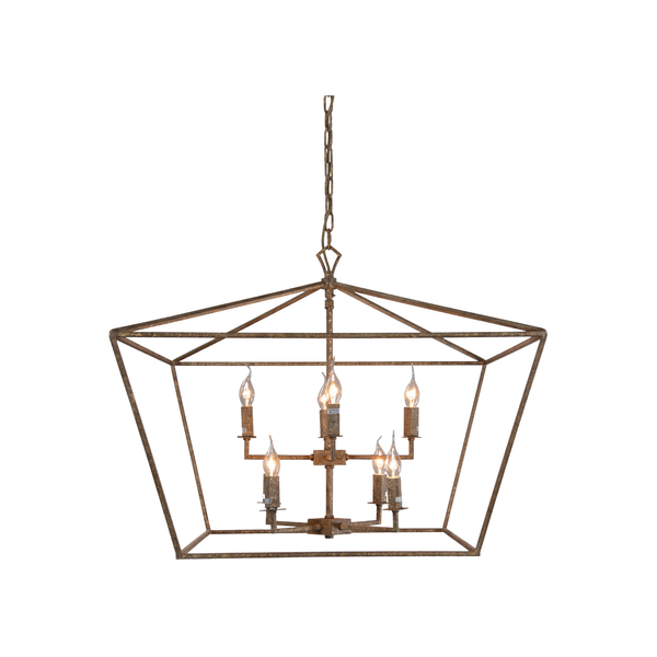 Lenora Gold 8 Light Chandelier
