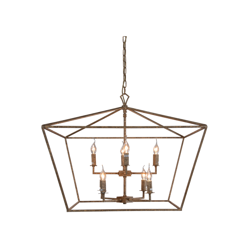 Lenora Gold 8 Light Chandelier