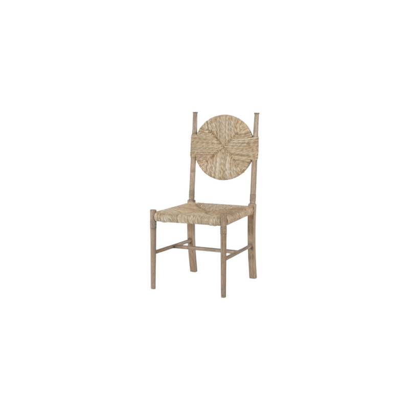 Wide Woven Dining Chair