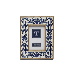 Blue Bell Bone Inlay Photo Frame