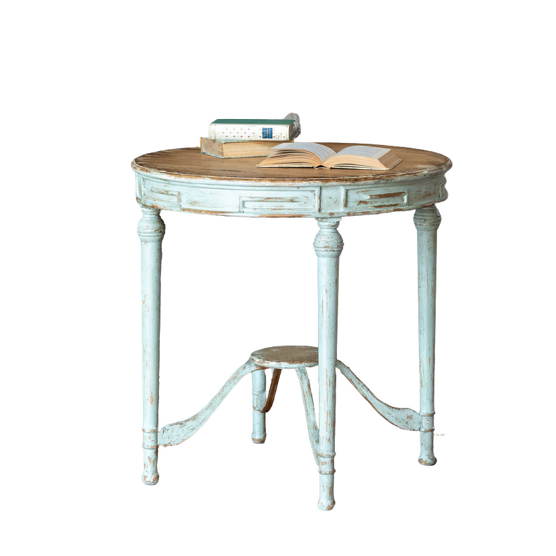 French Painted Round Table