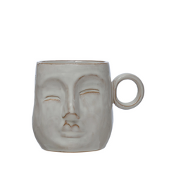Stoneware Face Mug