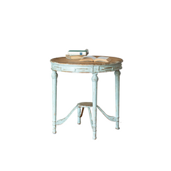French Painted Round Table