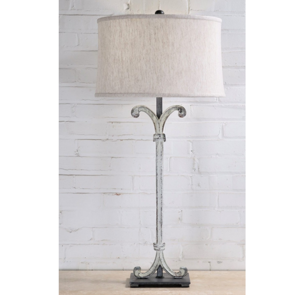 Scroll Column Table Lamp